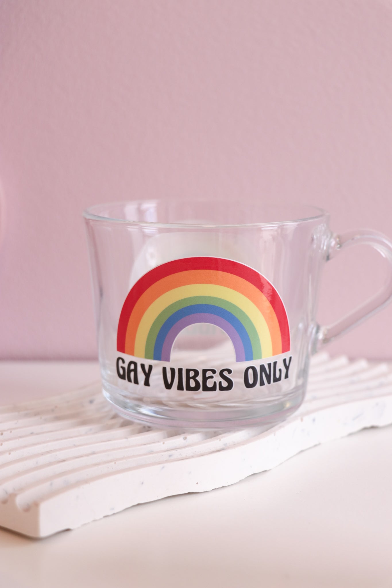Gay Vibes Only Glass with Handle
